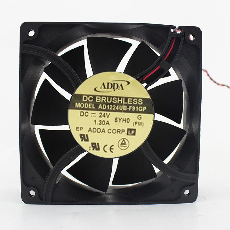 ADDA AD1224UB-F91GP 12038 120*120*38mm DC24V 1.30A Powerful Server Inverter Cooling Fan