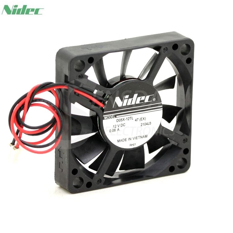Nidec D05X-12TL DC 12V 0.06A 5010 5CM 50mm Super Silent Quiet Cooling Fans
