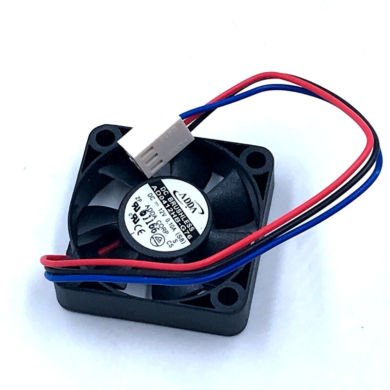 10pcs 40mm Fan   ADDA AD0412HB-G76 40*40*10mm  4CM 4010 12V 0.1A 3-wirel 6600RPM Axial Cooling Fan