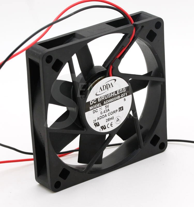 ADDA AD0805HB-D71 8015 80mm 8cm DC 5V 0.43A Chassis Power Silent Quiet Computer Case Cooling Fans
