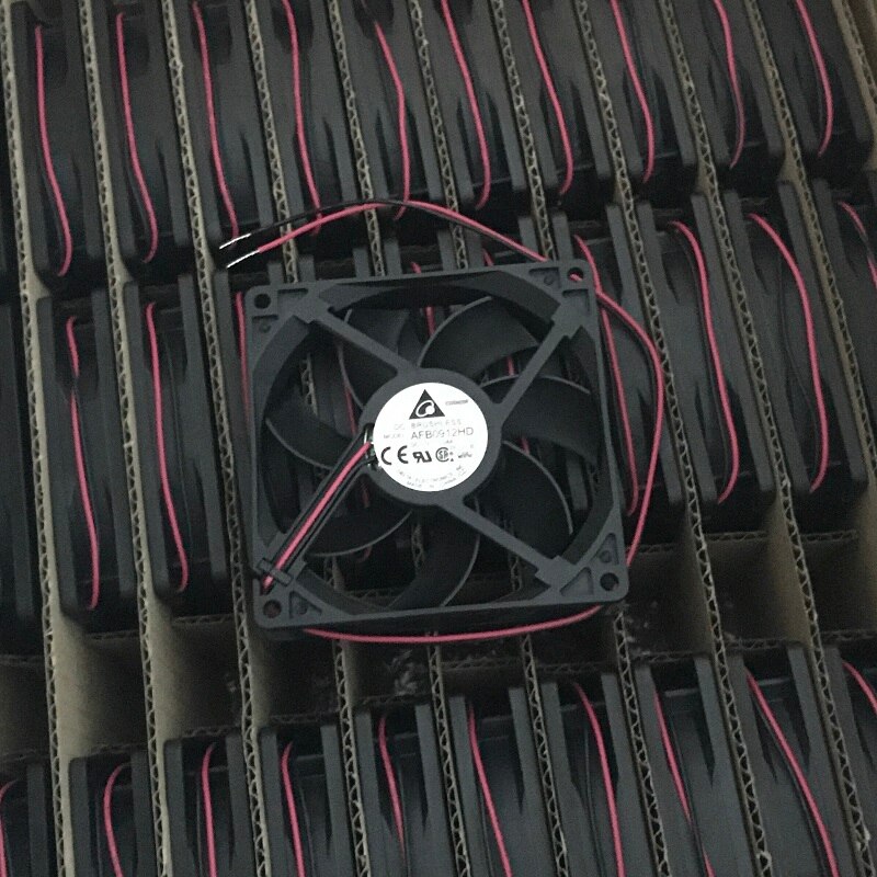 10PCS DC Brushless Cooling FAN   Delta AFB0912HD 92X92X20MM 12V 0.24A(rated 0.14A) 2700RPM 54.60CFM 35.0DBA 2-wire Lead