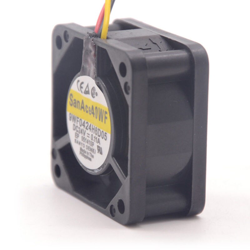 Sanyo 9WF0424H6D05 4020 DC 24V 0.11A 3-P Axial Cooling Fan Waterproof