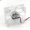 pc computer 80mm  cooling fan led 8025 8cm silent 12V LED luminous chassis molex 4D plug axial fan