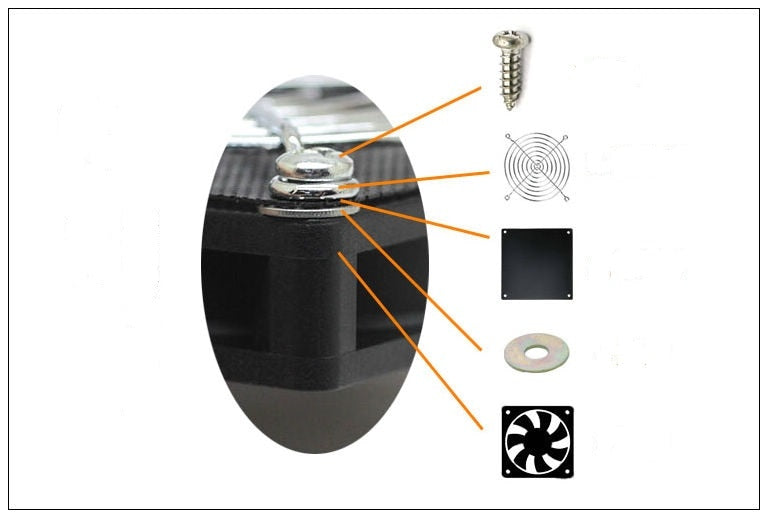 ASUS RT-AC68U AC86U EX6200 Tengda AC15 Router Cooling Fan USB Fan 70x70x15mm