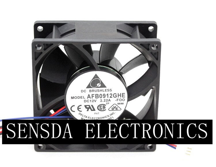 Waterproof Cooling Fan IP68   Delta AFB0912GHE 9238 12V 2.22a(1.85A) Server Fan