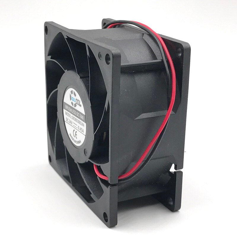 SXDOOL SXD8038B24H 80*80*38mm DC24V 0.45A 6000RPM 80CFM Axial Powerful Axial Cooling Fan