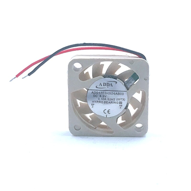 2pcs Mini Fan   ADDA AD01703HX04AB00 1704 17x17x4mm 3.3V 0.10A Micro Device Fan UAV Fan
