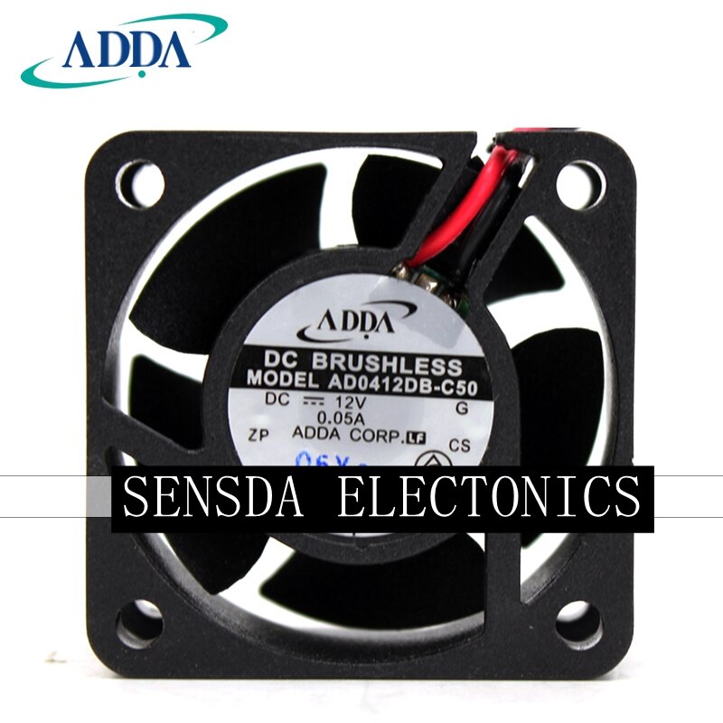 80pcs  ADDA AD0412DB-C50 4020 12V0.05A 4CM Silence 1U AXIAL Cooling Fan