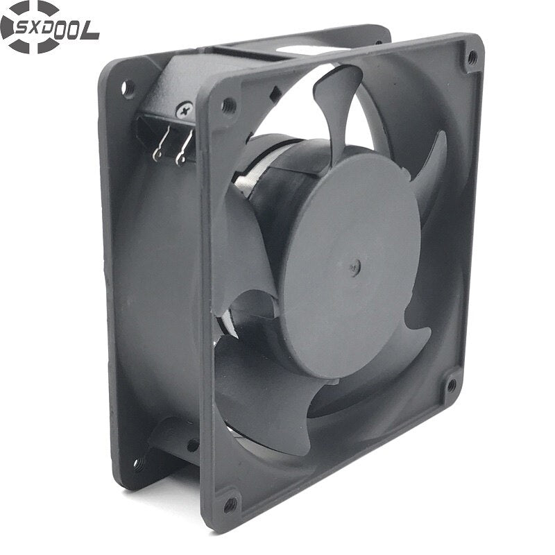 SXDOOL SJ1238HA2 120mm 12038 120*120*38 Mm 220-240V AC 0.13A Axial Industrial Cooling Fan 220V Metal Frame