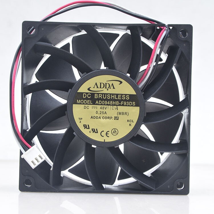 ADDA 9CM 48V 0.25A 9238 9038 AD0948HB-F93DS Converter Server Cooling Fan 4400RPM 100CFM