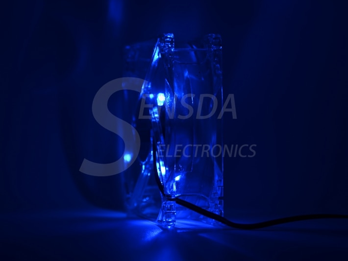 pc computer 80mm  cooling fan led 8025 8cm silent 12V LED luminous chassis molex 4D plug axial fan