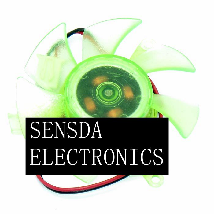 Video Card Fan 12V 0.2A PLD05010S12H Video Card Fan Graphics Card Fan Blade Diameter 45mm Hole Distance 39mm