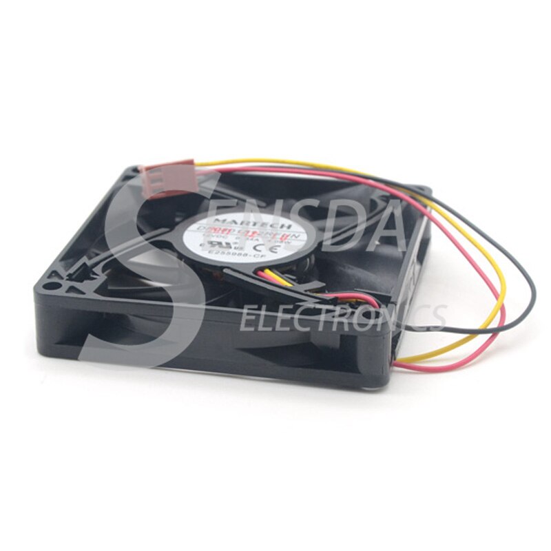 SXDOOL DF0801512RFUN DC 12V 0.34A 4.08W 8015 8cm 80*80*15 Mm   3 Wires  Chassis CPU Cooling Fan