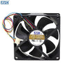 AVC DS09225B12H 12V 0.41A 9CM 9225 four-lane Dual Ball Bearing PWM Fan Thermostat