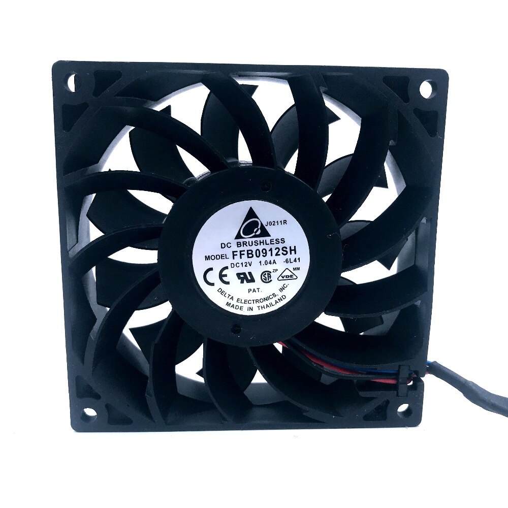 1pcs 90mm Fan 92*92*25mm FFB0912SH With  Connector Dual Motor 9025 12V 1.04A
