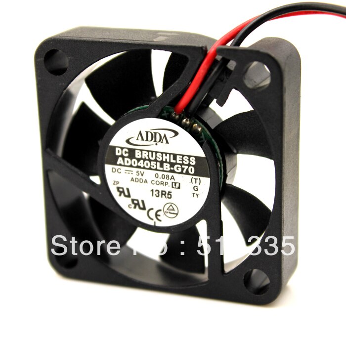 ADDA AD0405MB-G70 FAN 40X40X10MM  4cm 40mm 4010 BALL BEARING 5V 4800RPM