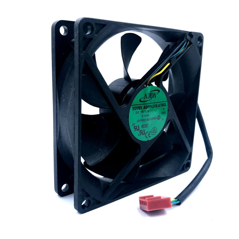 92mm 90mm PWM 12V FAN    ADDA AD0912UX-A7BGL 9225 3900RPM 50CFM CPU Cooling Fan