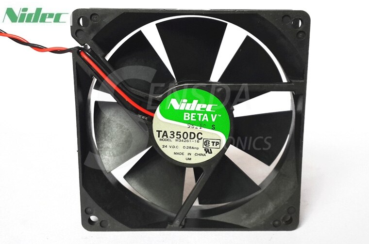 Nidec M34261-16 DC 24V 0.28A Server Cooling Fan 9025 90x90x25mm 9cm Axial Blower