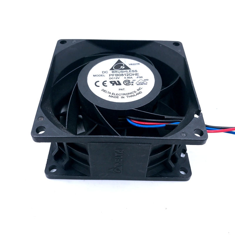 delta PFB0812DHE DC 12V 3.3A 8CM high speed automotive supercharger conversion cooling fan