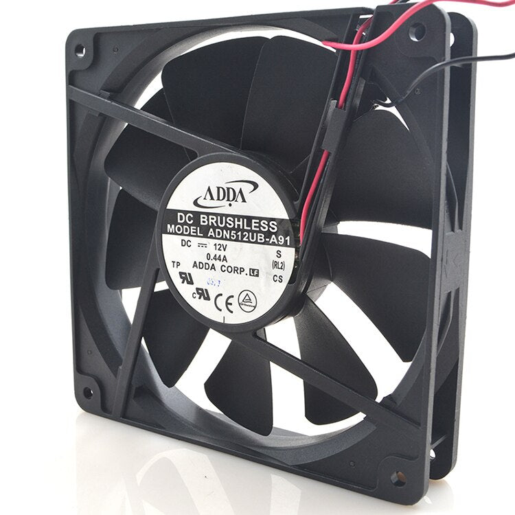 ADDA 13525 ADN512UB-A91 135 * 135 * 25mm 12V Dual Ball Bearing Cooling Fan  135*135*25mm