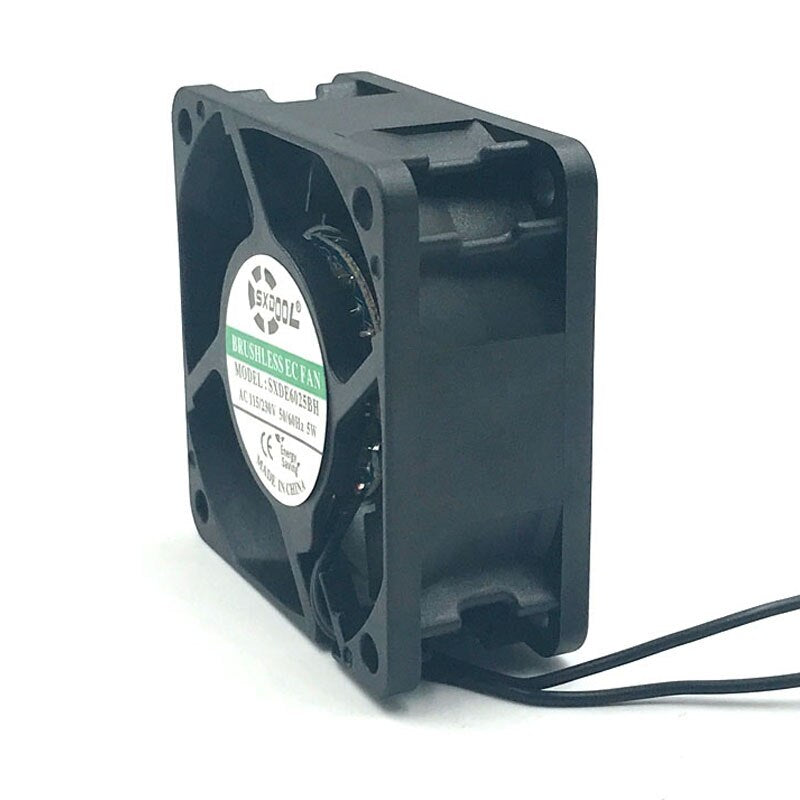 SXDOOL SXDE6025HB Cooling Fan 110V 115V 220V 230V 6025 60mm 60*60*25mm 5W 5500RPM 25.2CFM Powerful Cooler Small Size