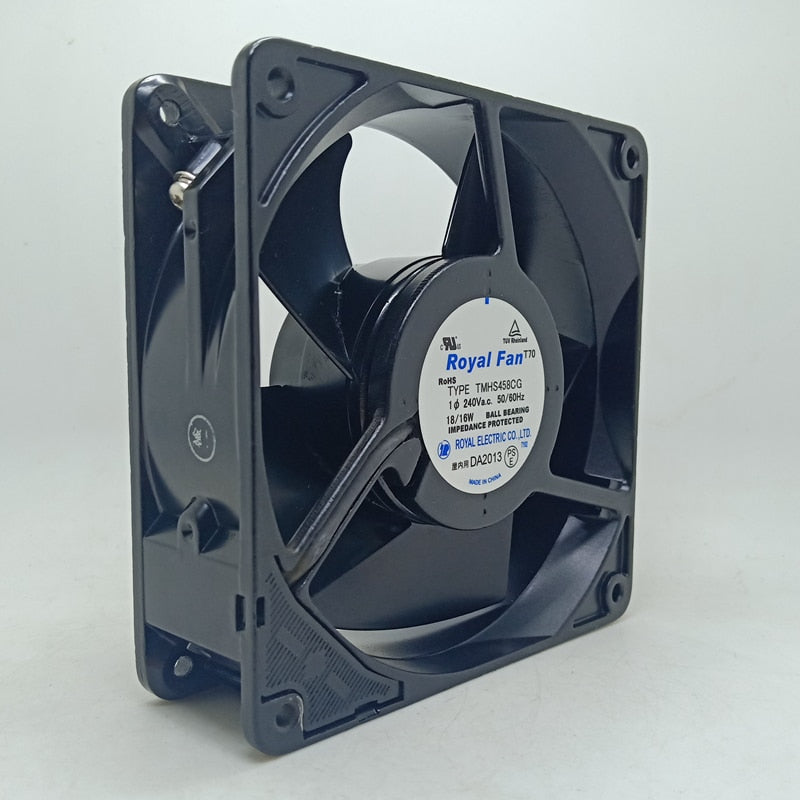 TMHS458CG   Royal AC220 230 240V 12CM High Temperature Resistant Fan Industrial Frequency Converter Cooling Fan