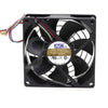 AVC DS09225B12H 12V 0.41A 9CM 9225 four-lane Dual Ball Bearing PWM Fan Thermostat