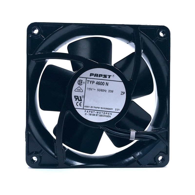4600N 120mm AC 115V 110V industiral cabinets cooling fan typ 4600 N PAPST full metal 120X38mm