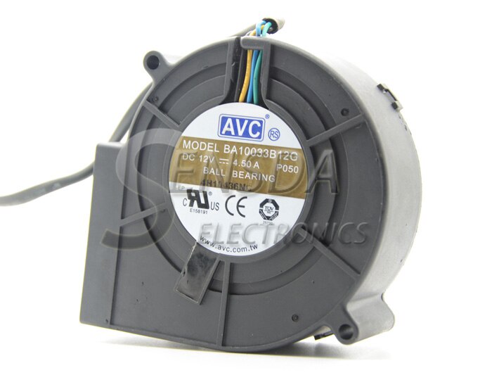 AVC BA10033B12G P050 9733 DC 12V 4.5A Super Violent Blower Air Dryer Exhaust Fan