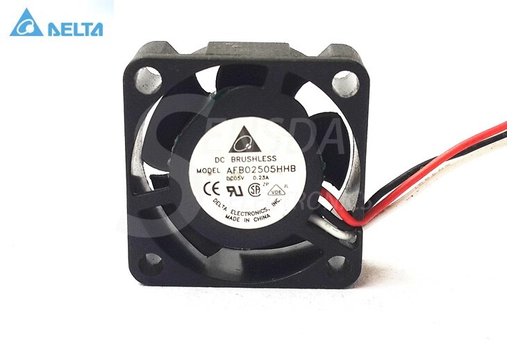 Delta Electronics AFB02505HHB 2510 25mm 2.5cm DC 5V 0.23A 3 Line Small Mini Server Inverter Axial Cooling Fans