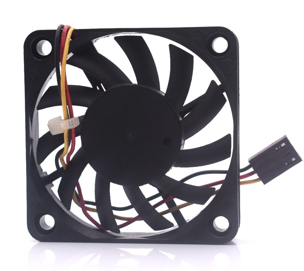 R126010BM DC 12V 0.14A 3-wire 3-pin 60x60x10mm Server Square Fan