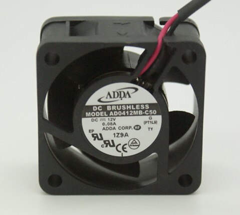 ADDA AD0412MB-C50 4020 12V 0.08A Dual Ball Bearing Switch Hard Disk Video Recorder Cooling Fan