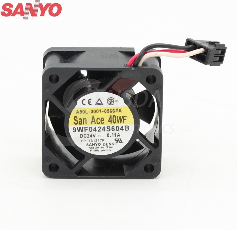 Waterproof  Sanyo 9WF0424S604B 4020 4cm 40mm 40 * 40* 20 Mm DC 24V 0.11A Fan