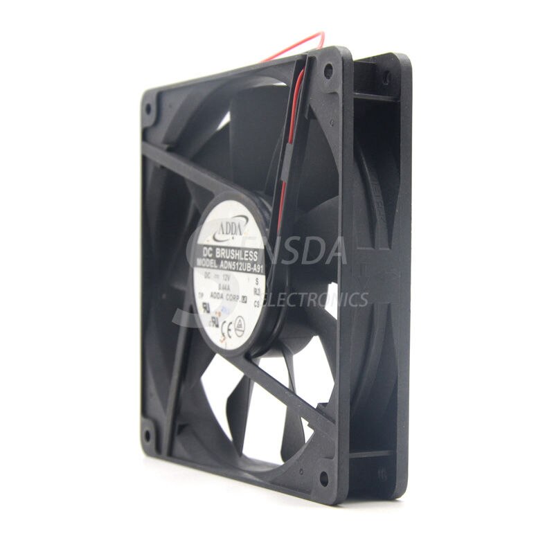 ADDA ADN512UB-A91 13525 12V 0.44A 13.5CM / Cm Dual Ball Bearing Chassis Fan