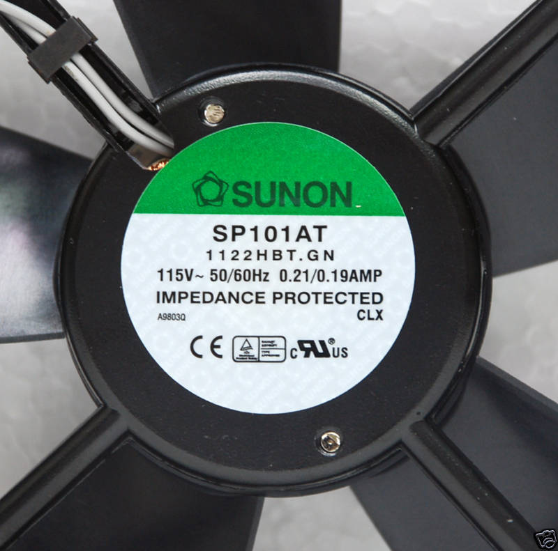 Sunon SP101AT 1122HBT AC Fan 12CM 12025 1225 120x120x25mm 115VAC 0 2A Cooling Fan Axial Fan