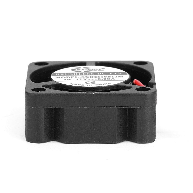 SXDOOL SXD2510BM Mini Small 25mm DC 12V Brushless Axial Colling Fan 2-wire Lead