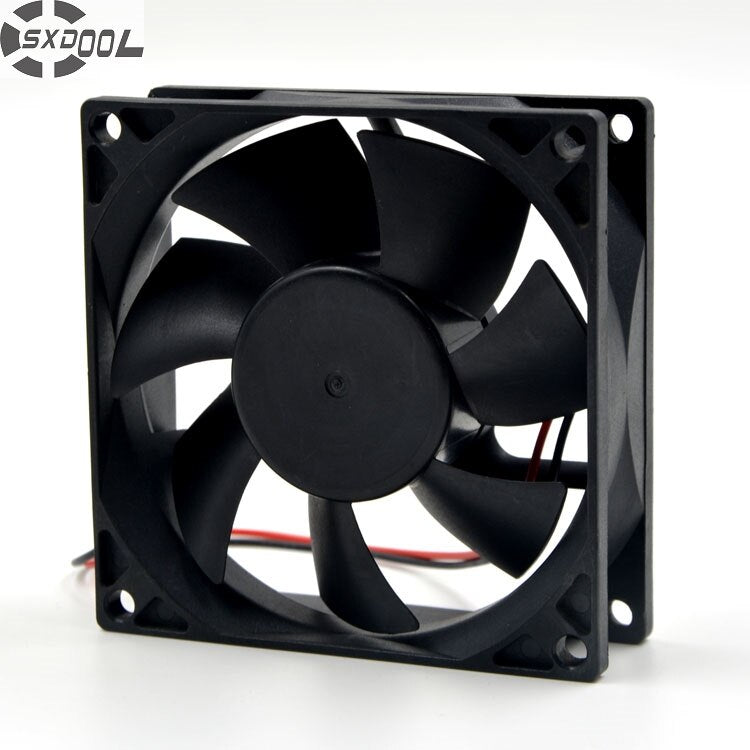 SXDOOL RDL8025S 8025 80*80*25mm DC 12V 0.08A 2-wire Fan Silent Quiet Server Inverter Cooling Fan