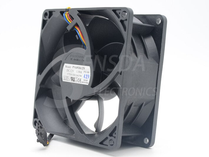 Y1F7R-AOO PVA092K12N 92*92*38 mm 9238 DC 12V 1.50A 106CFM powerful axial cooling fan