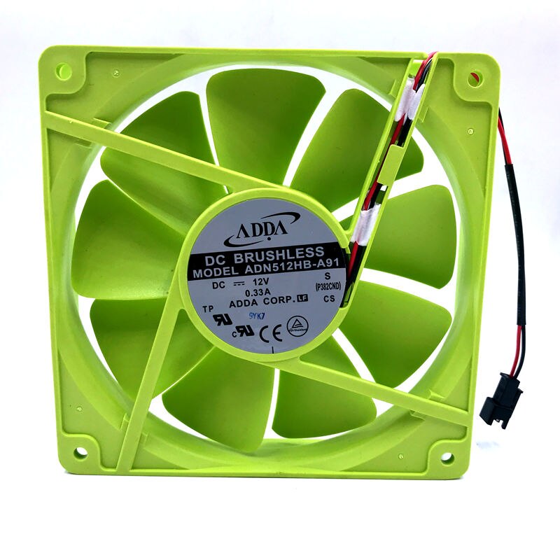 ADDA Special 13525 ADN512HB-A91 12V Dual Ball Bearing Cooling Fan  135 * 135 * 25mm 0.33A