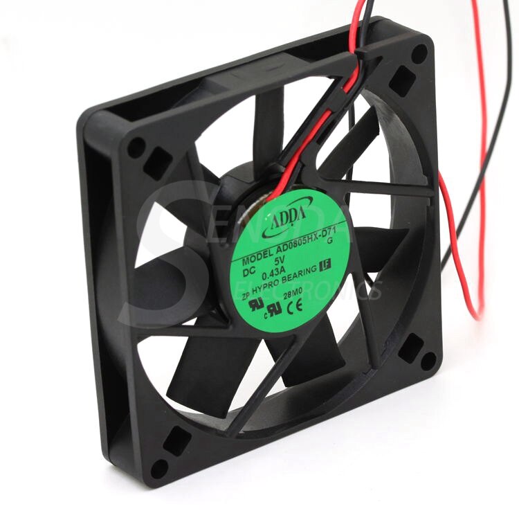 ADDA AD0805HX-D71 8CM 8015 80mm 8cm DC 5V Server Inverter Computer Case Cpu Silent Quiet Cooling Fans