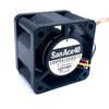 10PCS/LOT    Sanyo 109P0412G3D073 4028 40*40*28mm 12V 0.31A 3Wire 1U Dc Axial Case Cooling Fan