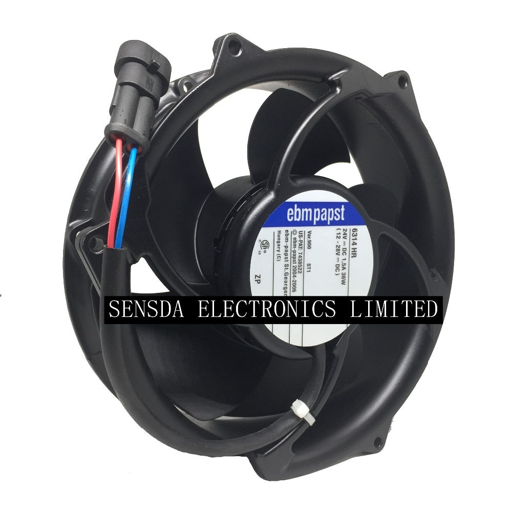 PAPST 17CM 24V 36W 6314HR 6314 HR ACS880 ACS510ABB inverter cooling fan stock