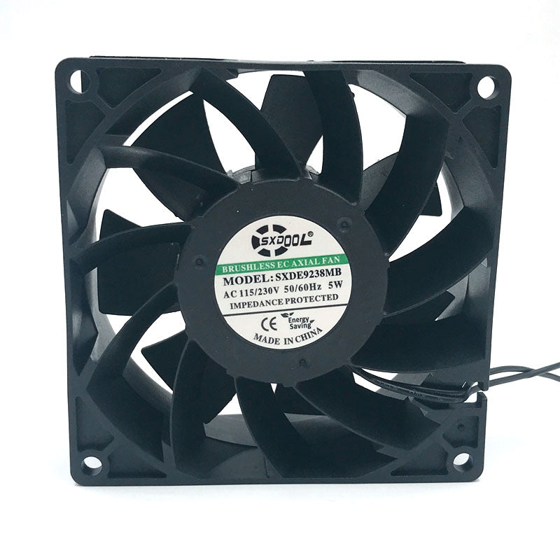 SXDOOL ec fan motor 92*92*38 mm 92mm 110V 115V 220V 230V 50/60 Hz 5W 3 –  COOLINGFANSTORE