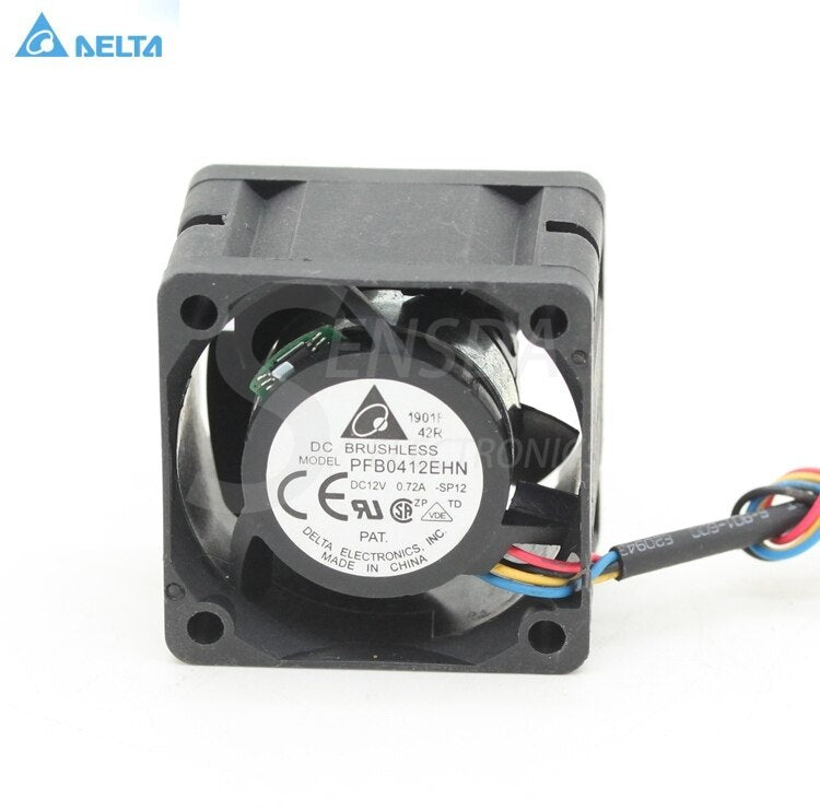 100pcs PFB0412EHN 4CM 40MM DC 12V 0.72A Industrial Blower Server Inverter Cooling Fans Cooler