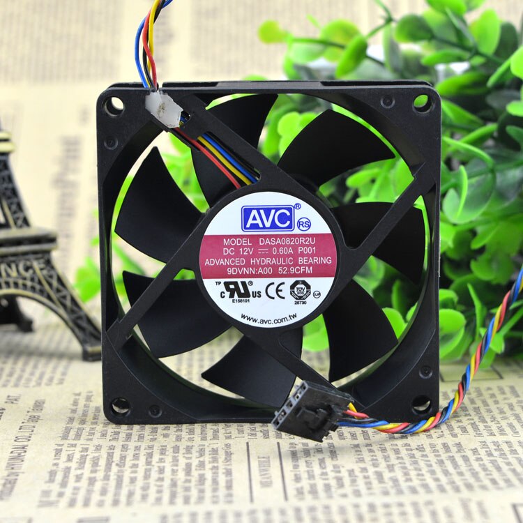 AVC 8020 DASA0820R2U 12V 0.6A 4Wire  Optiplex 790 990 SFF Case Cooling Fa