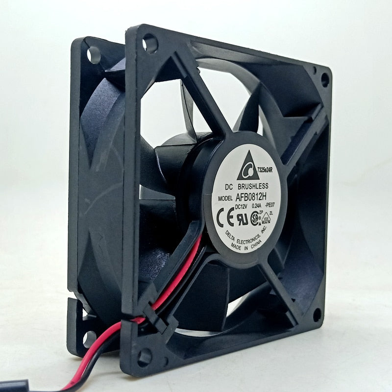 80mm fan Delta 8025 12V Dual Ball bearing cooling Fan AFB0812H 8cm Fan