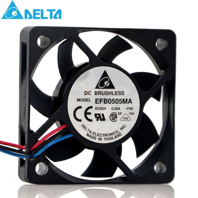 Delta 5CM 5V 0.20A EFB0505MA 5010 USB Silent Fan