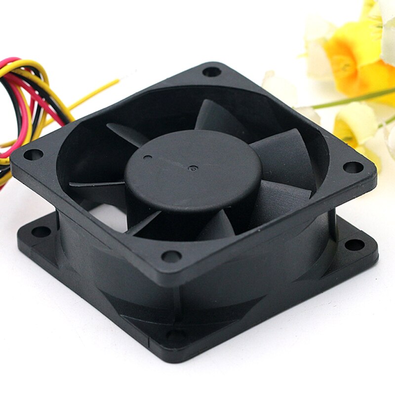 ADDA AD0624HB-A72GL 6025 24V 0.15A 6CM Three Line Inverter Server Cooling Fan 23.98CFM 4500 Rpm