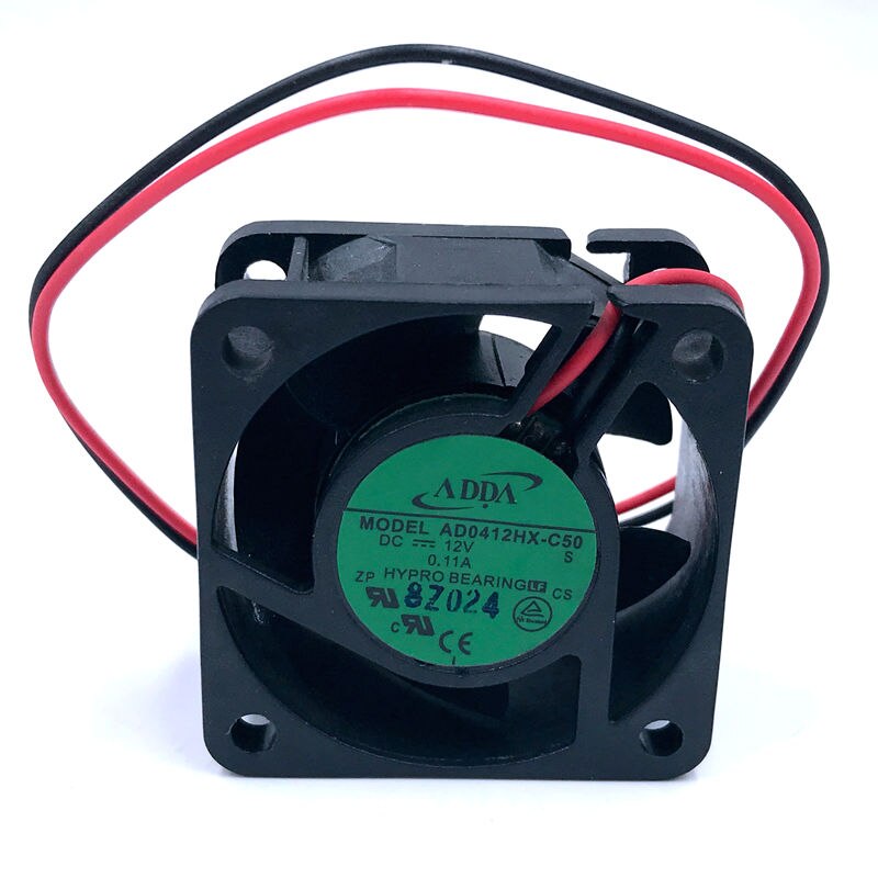 ADDA AD0412HX-C50 DC 12V 0.11A 40x40x20mm 2-Pin Server Square Cooling  Fan