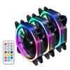 120x25mm cpu rgb fan 120mm Fan Computer PC RGB Adjust LED Fan Speed Quiet Remote Computer Cooler